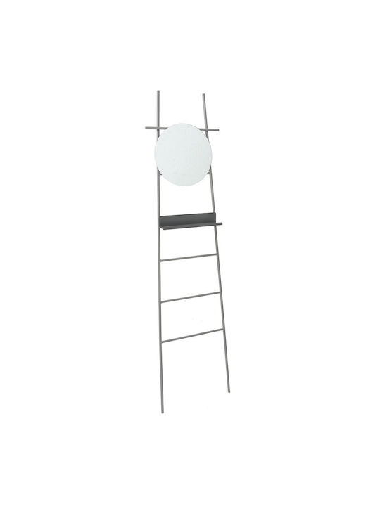 Iliadis Boden- oder Standspiegel mit Grauem Metallischem Rahmen Durchmesser 46cm
