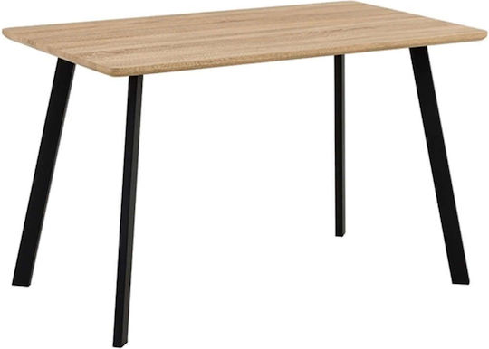 Derbi Tisch Speisesaal Holz mit Metallgestell 120x70x75cm