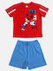 Kids' Set with Shorts Summer 2pcs Red