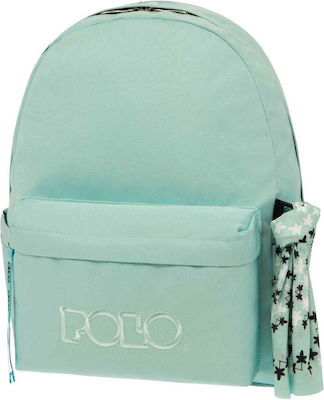 Polo Original Scarf Σχολική Τσάντα Πλάτης Γυμνασίου - Λυκείου σε Γαλάζιο χρώμα 2023