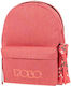 Polo Original Double Scarf School Bag Backpack Junior High-High School in Pink color 2023