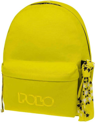 Polo Original Scarf School Bag Backpack Junior High-High School Neon Yellow 2023