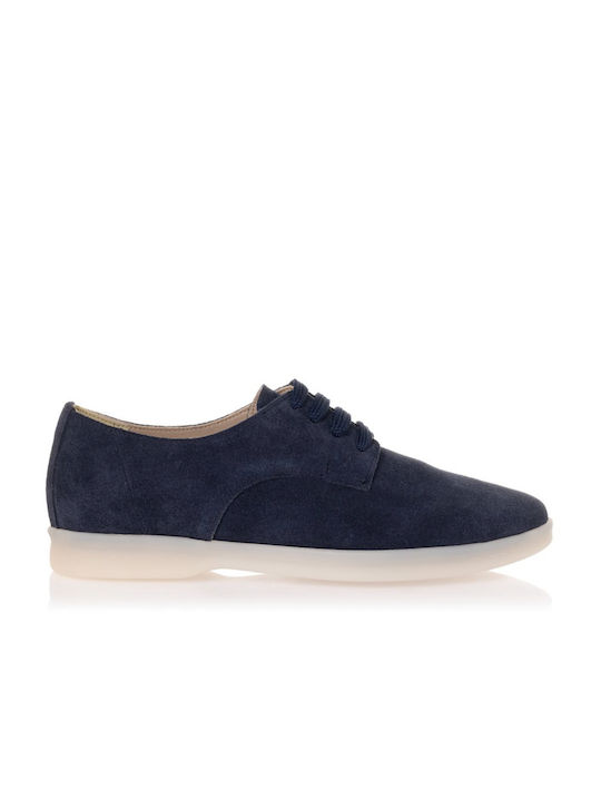 Sante Day2Day Women's Leather Oxford Shoes Navy Blue 23-120-14