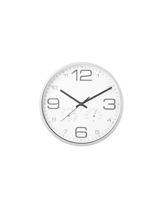 Aria Trade Wall Clock Metallic White Ø30cm