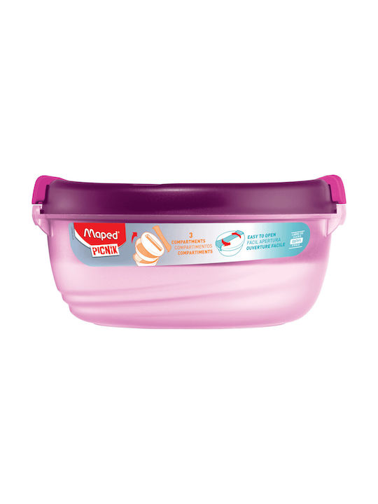 Maped Picnic Δοχείο Φαγητού Πλαστικό Ροζ 1.4lt