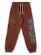 Fire Route Pantaloni de trening cu Elastic Maro