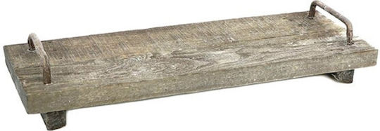 Atmosphera Lemnos Dreptunghiular Tavă de Servire cu Mânere în Culoare Gri 30x14x4cm 861933125 1buc