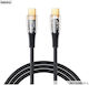 Remax RC-C062 C-C USB 2.0 Cable USB-C male - USB-C 100W PD Μαύρο 1.2m