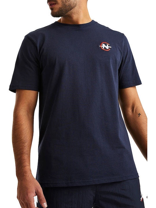 Nautica Bonavista T-shirt Navy Μπλε