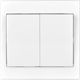 Emos Recessed Wall Switch Lighting Two-Way with Frame White
