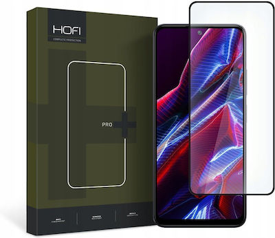 Hofi Full Face Tempered Glass Μαύρο (Redmi Note 12 5G / Poco X5)