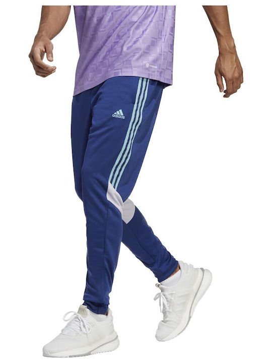 Adidas Tiro Παντελόνι Φόρμας με Λάστιχο Μπλε