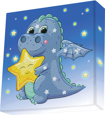 Diamond Dotz Sleepy Time Dragon Canvas Diamond Painting Kit DBX.072