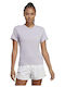 Adidas Run It Damen Sportlich T-shirt Schnell trocknend Flieder