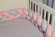 Baby Oliver Crib Bumpers Braided Inside Pink 20x200cm