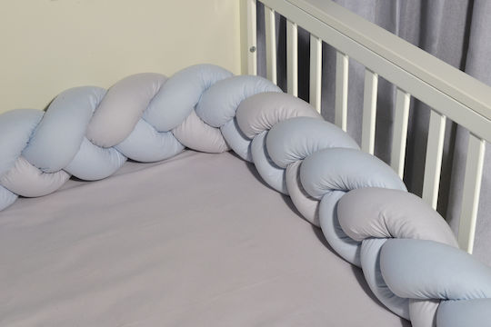 Baby Oliver Πάντα Πλεξούδα Εσωτερική Σιέλ-γκρι 20x200cm
