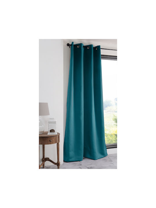 Перде с Копчета S-F Notte Петролен 135x250см