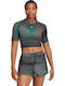 Brand Love Women's Crop Top Short Sleeve Black