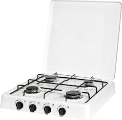 Kumtel KO-104 Countertop Burner Flüssiggas with 4 Burners Weiß