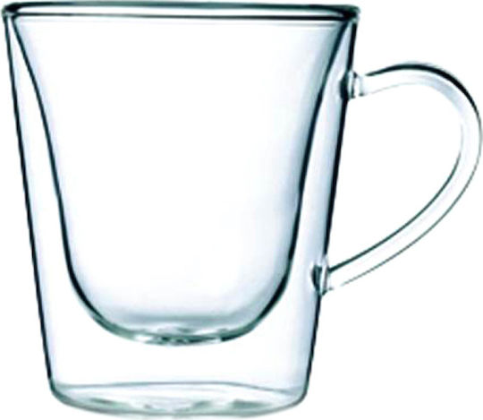 Bormioli Rocco Duos Set Tassen Kaffee Glas Transparent 320ml 2Stück