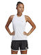 Adidas Run It Women's Athletic Blouse Sleeveless White