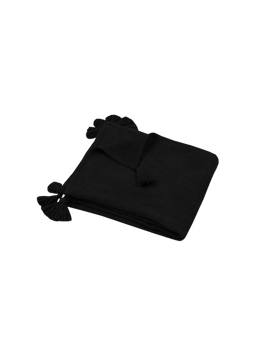 S-F Sanchez Фотьойл Throw 125x150 см Черен