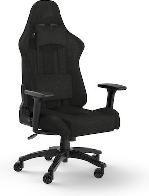 Corsair TC100 Relaxed Fabric Gaming Chair with Adjustable Arms Black