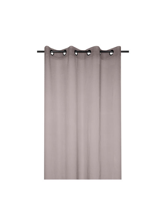 Spitishop Vorhang mit Grommet S-F Monna Taupe 140x280cm