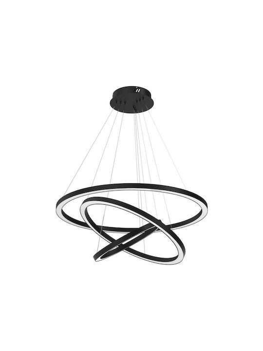 Milagro Galaxia Pendant Light LED with Natural White Light Black