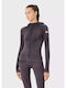 Damen Sportliche Strickjacke Grau