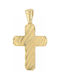 Mertzios.gr Gold Cross 14K Double Sided