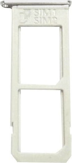 Υποδοχή Κάρτας Dual Sim Tray Ασημί για Galaxy S6 Edge Plus