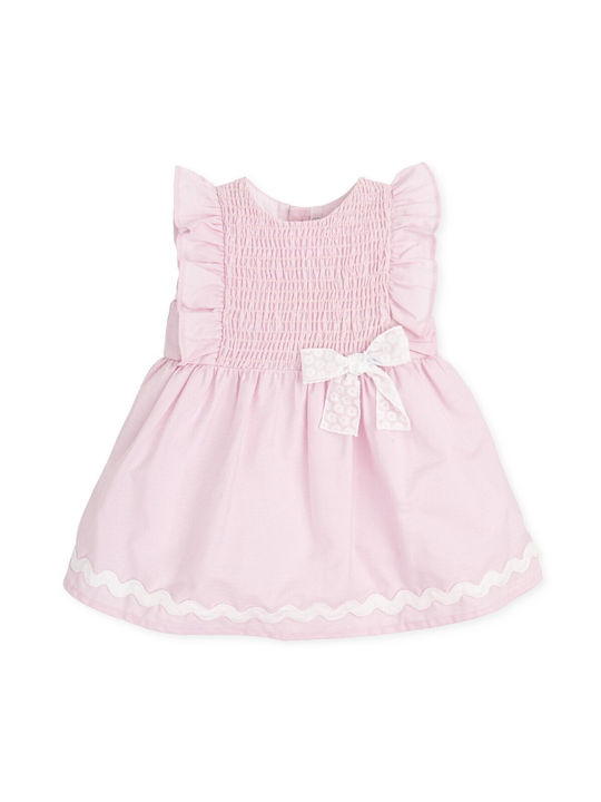 Tutto Piccolo Mädchen Kleid Ärmellos Rosa