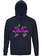 Blackpink Autograph Signatures Kapuzenpulli Marineblau