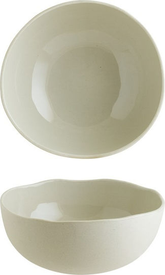 Bonna Ground Serving Bowl Round made of Porcelain Beige with Diameter 16cm 6pcs