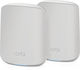 NetGear Orbi RBK762S WiFi-Mesh-Netzwerk Zugriffspunkt Wi-Fi 6 Tri Band (2.4 & 5 & 5GHz) in Doppelter Bausatz