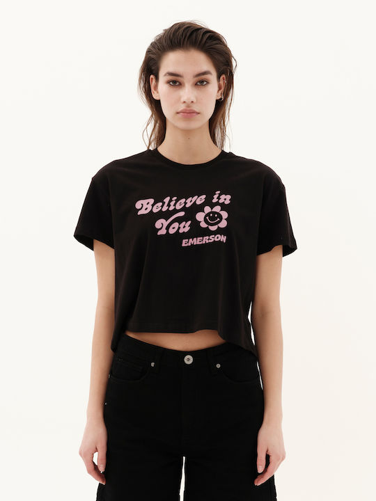 Emerson Дамски Спортен Култури T-shirt Флорален...
