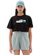 Emerson 231.EW33.115 Women's Athletic Oversized T-shirt Black