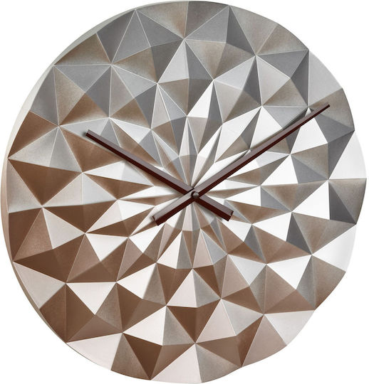 TFA Diamond Ρολόι Τοίχου Πλαστικό Γκρι Ø44.5cm