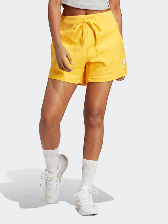 Adidas Γυναικείο Σορτς Κίτρινο
