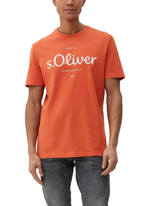 S.Oliver Herren T-Shirt Kurzarm Cranberry