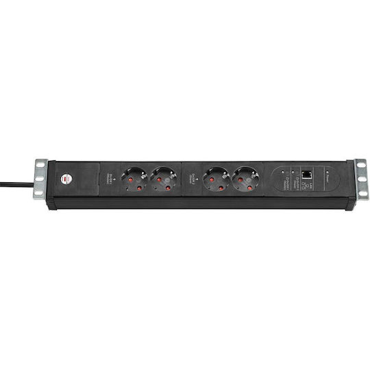 Brennenstuhl Premium-Web-Line Rack Multi-socket 19" 4x 3m 1156057984 1buc