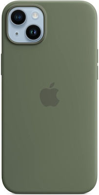 Apple Magsafe Back Cover Σιλικόνης Olive (iPhone 14 Plus)