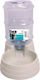 M-Pets Saone Automatic Plastic Bowl with Container Water for Dog & Cat 3.5lt in White Color