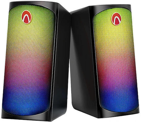 BlitzWolf AirAux 2.0 Speakers with RGB and Bluetooth 10W Black