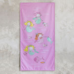 Nima Dancing Mermaids Παιδική Πετσέτα Θαλάσσης Ροζ 140x70εκ.