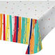 Creative Converting Birthday Stripes Τραπεζομάντηλο για Party Πλαστικό 259x137cm 356652