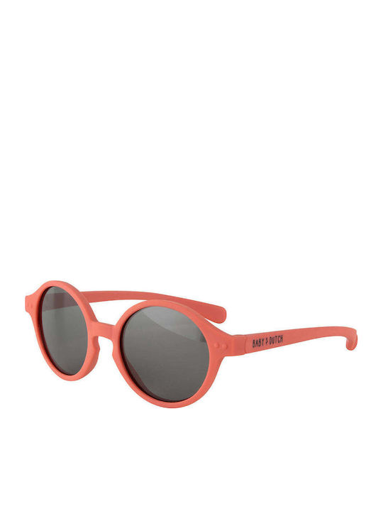 Baby Dutch Baby Στρογγυλά Βρεφικά Γυαλιά Ηλίου Coral για 6-18 Μηνών