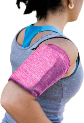 Hurtel Elastic Fabric Armband Pink Small