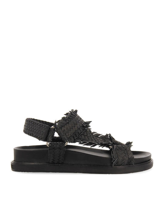 Gioseppo Leather Sandals Black